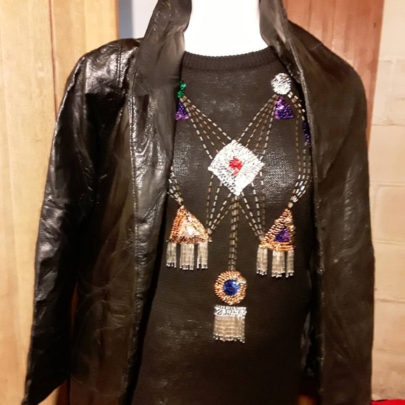 vintage leather coat - Picture 8 of 8